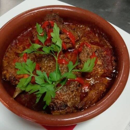 conejo en salmorejo canarias comida tipica canaria. Conejo en Salmorejo