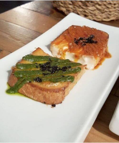 queso asado canario típica comida canaria: Queso Asado